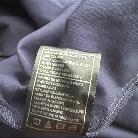 NWT Steve Madden Tie Strap Poplin Midi Dress Marine Navy Blue - Size Medium - Picture 9 of 10